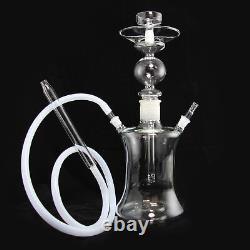 Art Hookah! Toute en verre avec boîte à lumière changeante! Pipe à chicha haut de gamme claire