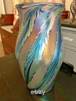 Art Verre Correia Grand 9.5 Artist Proof Vase Beauté Iridescente