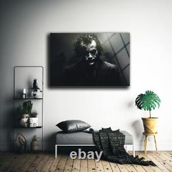 Art mural en verre Joker, Impression sur verre, Cadeau d'anniversaire, Décoration murale, Verrerie