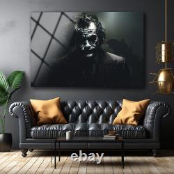 Art mural en verre Joker, Impression sur verre, Cadeau d'anniversaire, Décoration murale, Verrerie