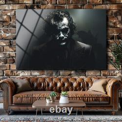 Art mural en verre Joker, Impression sur verre, Cadeau d'anniversaire, Décoration murale, Verrerie