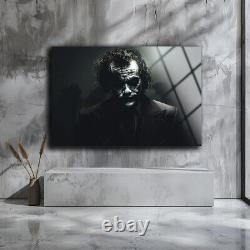 Art mural en verre Joker, Impression sur verre, Cadeau d'anniversaire, Décoration murale, Verrerie