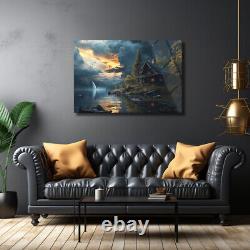 Art mural paysage, art mural nature, art mural en verre trempé, impression sur verre