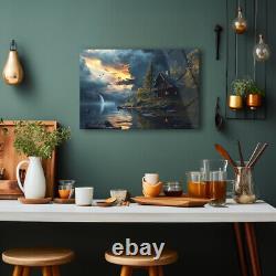 Art mural paysage, art mural nature, art mural en verre trempé, impression sur verre