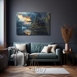 Art mural paysage, art mural nature, art mural en verre trempé, impression sur verre