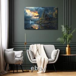 Art mural paysage, art mural nature, art mural en verre trempé, impression sur verre