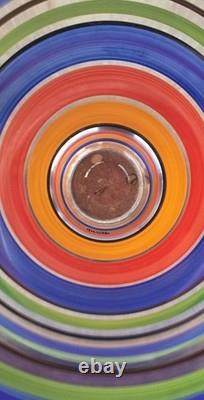 Art pop postmoderne Kosta Boda Suède verre d’art vase Rio Ulrica Hydman Vallien