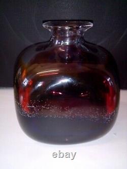 Atelier Kosta Atelye/studio Vintage Goran Warff Art Glass Block Vase 83126