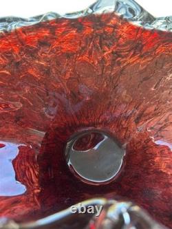 Atelier de verre Mihai Topescu Artisan verrier Sculpture soufflée Bol Vase Œuvre d'art artiste