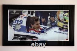 Ayrton Senna Imprimé édition limitée. L'image finale. Encadrée, intitulée, numérotée.