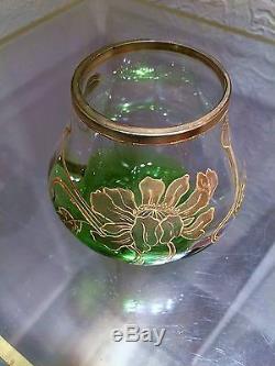 Beau Vase En Verre Art Nouveau De Moser Ou Mont Joye
