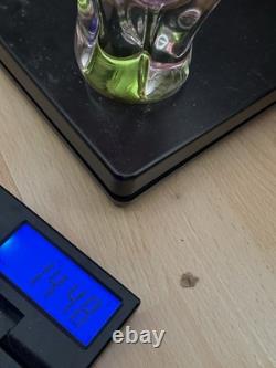 Beau vase en verre art 3D Josef Hospodka rétro du milieu du siècle Chribska tchèque MCM