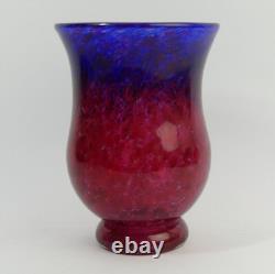 Beau vase en verre bohémien Hantich vers 1930