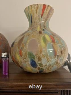 Beau vase en verre d'art Maestri Vetrai de Murano