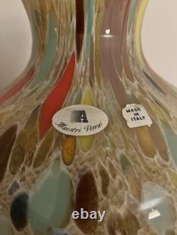 Beau vase en verre d'art Maestri Vetrai de Murano