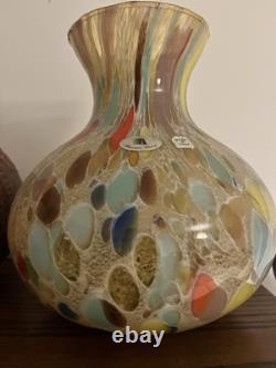 Beau vase en verre d'art Maestri Vetrai de Murano