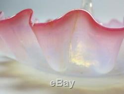 Beaux-era 22,5 6 Victorienne-piece American Art Vase En Verre Épergne C. 1880 Ex Cdn