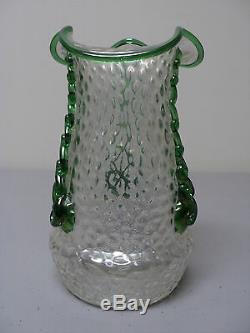 Belle Antique Kralik Bohemian Art Art Nouveau Verre Vase, C 1900