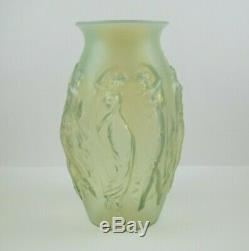 Belle Sabino Art Glass La Danse Vase Nu Femmes Opalescent 14 Grand