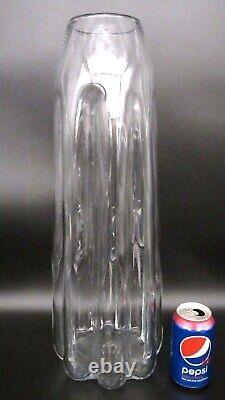 Blenko 1970 Art Glass Big 22 # 7924 Bullet Architectural Floor Vase MCM