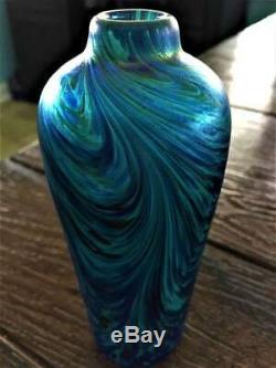 Bohême Loetz Era Peacock Iridescent Art Nouveau Vase En Verre Ca. 1901