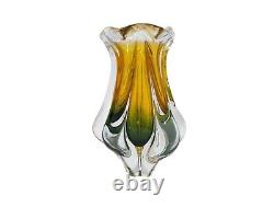 Bohemia Vase En Verre D'art Par Jozef Hospodka Pour Chribska Glassworks, 1960's