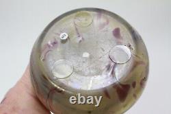 Bohemian Art Glass Vase Kralik Peloton Verre Antique Circa 1900