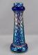 Bohemian Kralik Martele Cobalt Blue Iridescent Art Vase En Verre Vers 1900