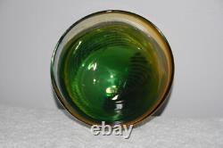 Bol / Vase en verre d'art de studio signé par Marianne Buus