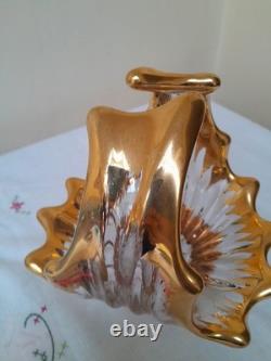 Bol / Vase en verre de Murano doré des années 1960