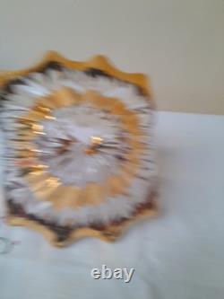 Bol / Vase en verre de Murano doré des années 1960