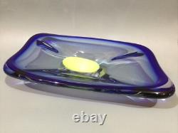 Bol de centre de table en verre d'art de studio