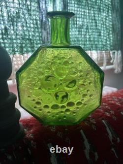 Carafe en verre Riihimäen Lasi, bouteille, pichet Stella Polaris, Nanny Still, 1970