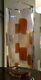 Cenedese Vetri Murano Art Vase En Verre Transparent Carrés Carrés D'ambre Prix De Détail 1997 $ 13,5 X 5