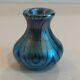 Charles Lotton Art Glass Vase Miniature, Daté Et Signé 1975