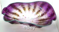 Chihuly Forme Dale Big Sea Art Glass Vase Coquillage / Déco Sculpture, Avril 12.5 Large