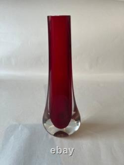 Collection de verre britannique Whitefriars x6 bourgeon goutte d’eau à fossettes ovale tricorn hambone