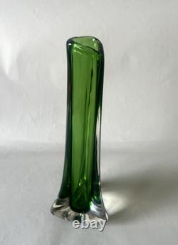 Collection de verre britannique Whitefriars x6 bourgeon goutte d’eau à fossettes ovale tricorn hambone