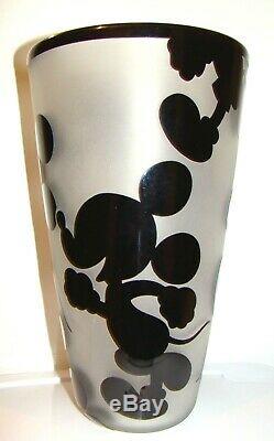 Correia Art En Verre De Sable Sculpté Cameo Verre Disney Mickey Mouse Vase