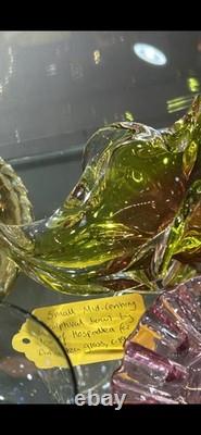 Coupe sculpturale du milieu du XXe siècle par Lusef Hospodea pour Chszczecin Glass