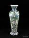 Durand Art Glass 1707 Vert Et Bleu Dans Opal King Tut Pattern Vase