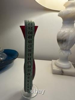 Ensemble de 3 vases en verre rubis rouge bohème du milieu du siècle