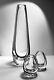 Ensemble De Vases Vicke Lindtrand Kosta Boda Contour Art Design Glass, 1950, H3-11