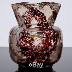 Ernest Baptiste Leveille Art Nouveau Vase Gilt Floral