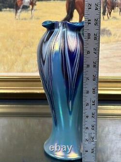 Étonnant Vintage 11 Vase en Verre d'Art Bohémien