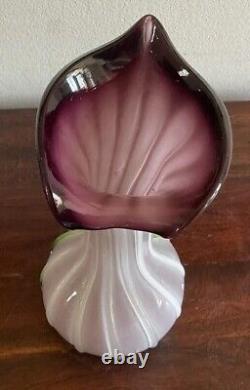 Étonnant vase en verre de Murano 'Jack In The Pulpit' vintage
