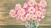 Facile Débutant Tutoriel Peinture Acrylique Rose Fleurs De Printemps En Verre Vase En Direct