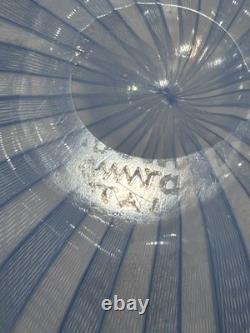 Fazzoletto vintage de Murano bleu, signé original, valeur estimée autour de 400 £