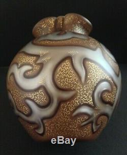 Federzeichnung Loetz Octopus Art Glass Vase Nacre Air Piège