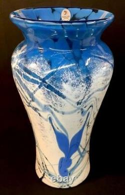 Fenton Art Glass Studio Art Glass Par Frank Workman Wings Vase Limited
